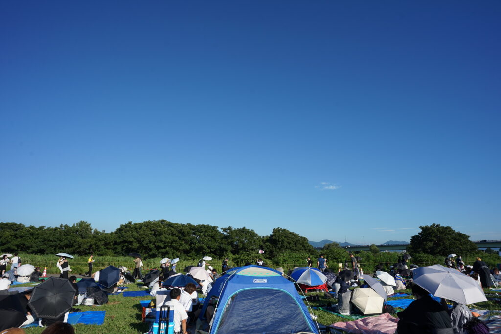 長岡花火 観覧席